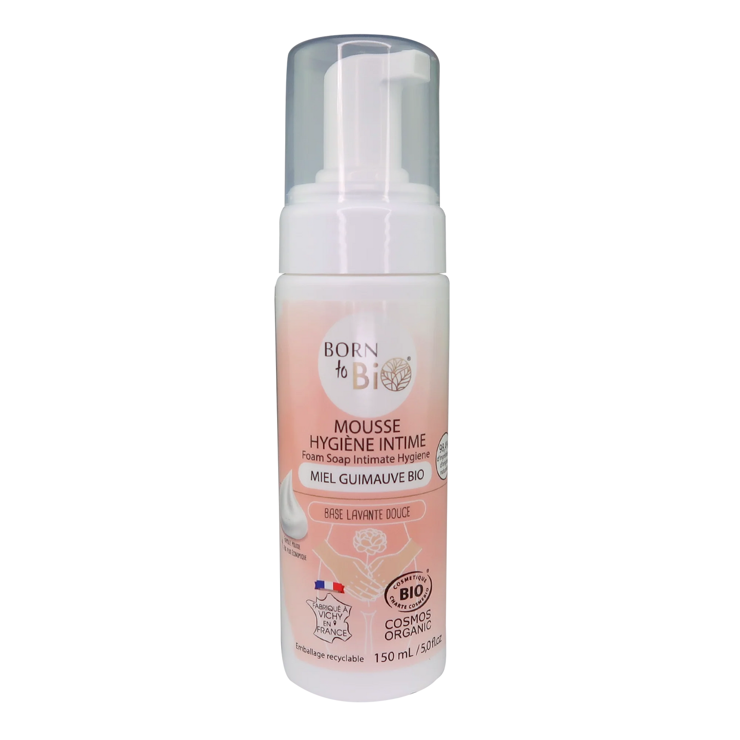 Mousse Hygiène Intime Miel et Guimauve - Certifiée Bio-0