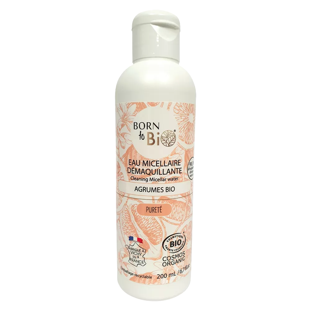 Citrus Micellar Makeup Remover Water 200mL - Certified organic-0