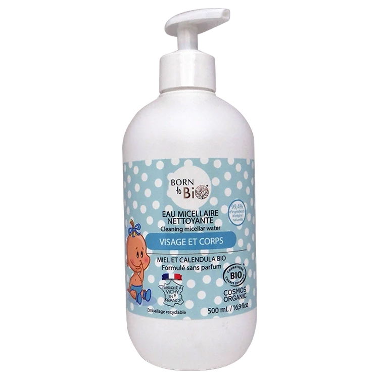 Eau Micellaire Nettoyante pour Bébé 500mL - Certifiée bio-0