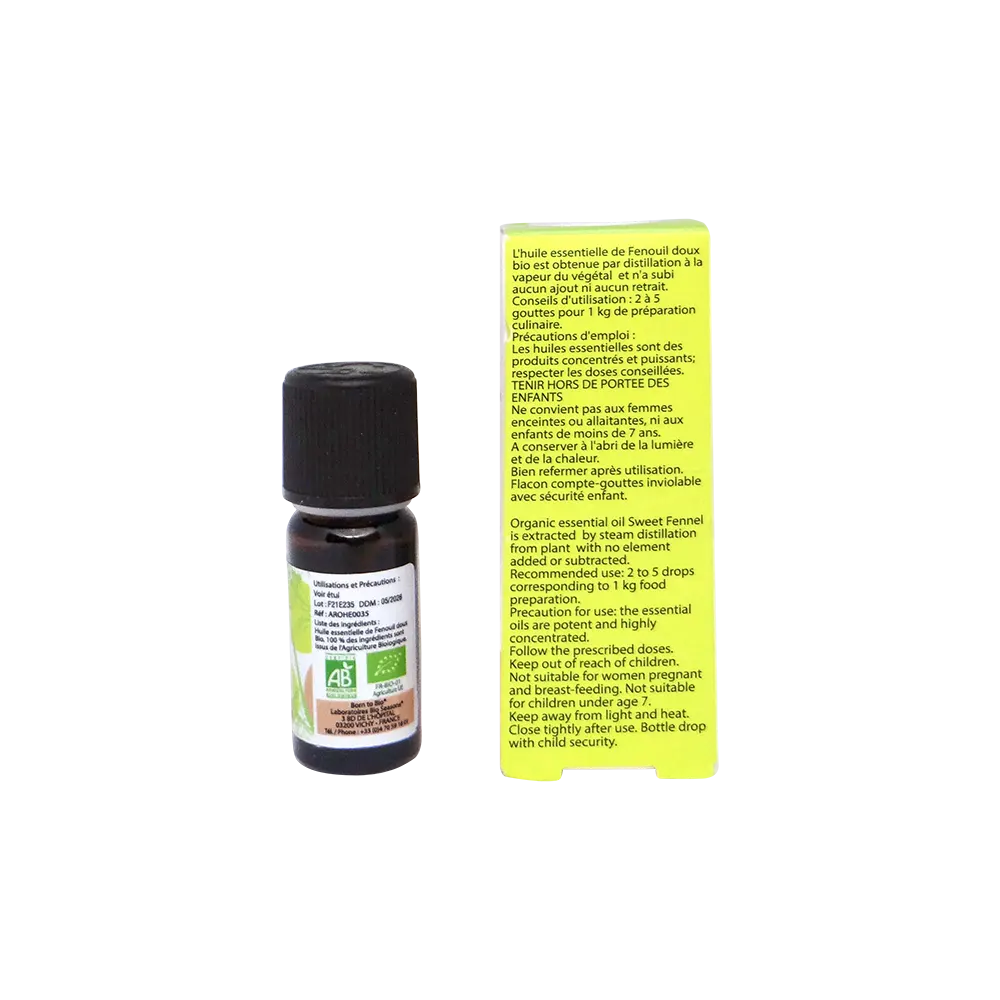 Huile essentielle Fenouil doux - Certifiée Bio-1