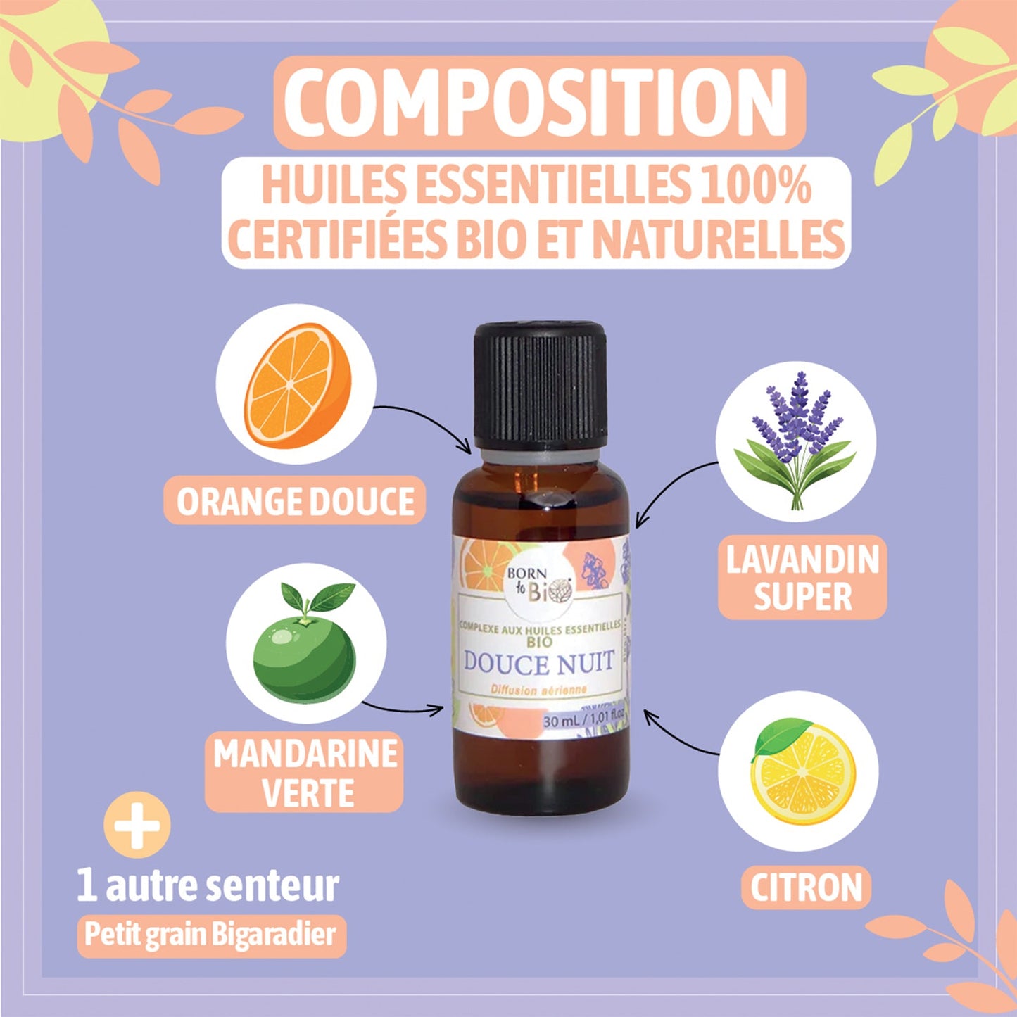 Douce nuit - Complexe aux huiles essentielles Certifiées Bio-2