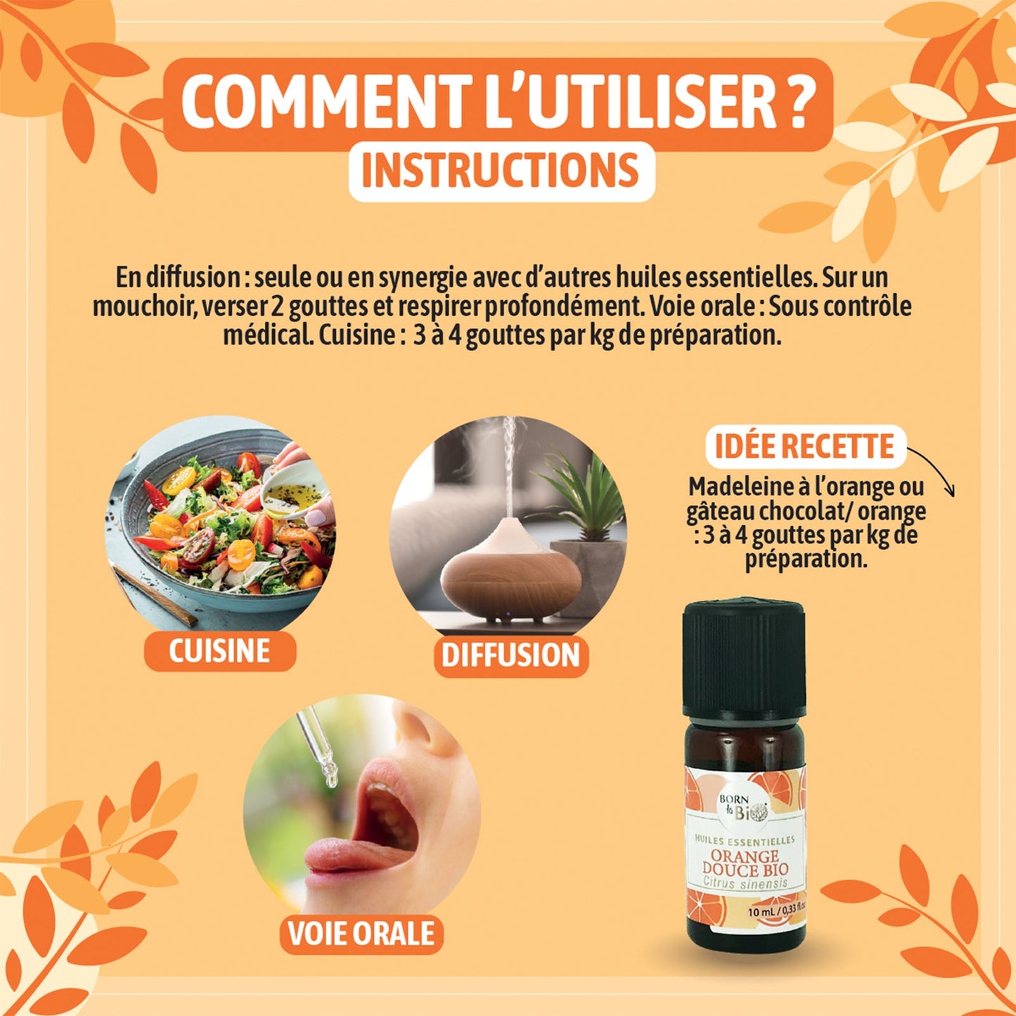 Huile essentielle Orange douce Certifiée Bio-4