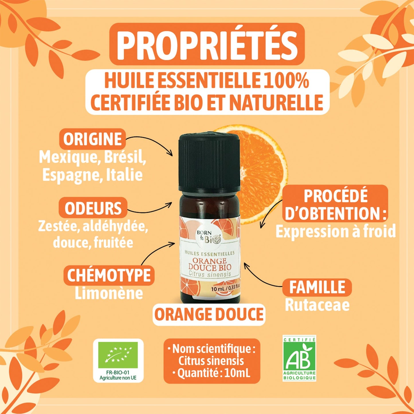 Huile essentielle Orange douce Certifiée Bio-2