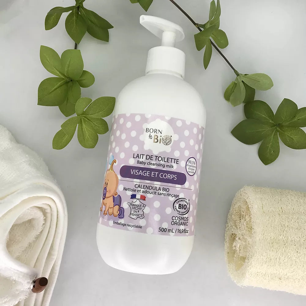 Lait de Toilette pour Bébé 500mL - Certifié bio-1