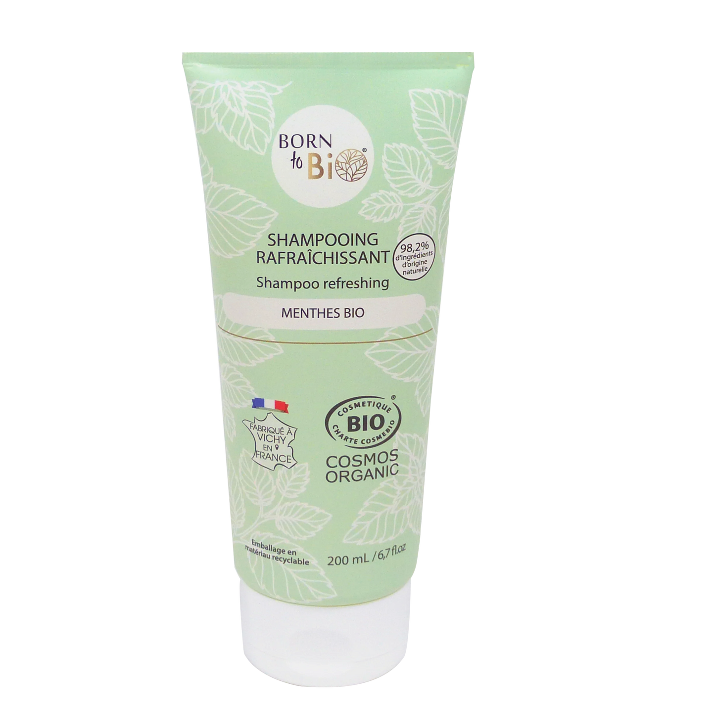 Shampooing Rafraîchissant Menthe Verte - Certifié bio-0