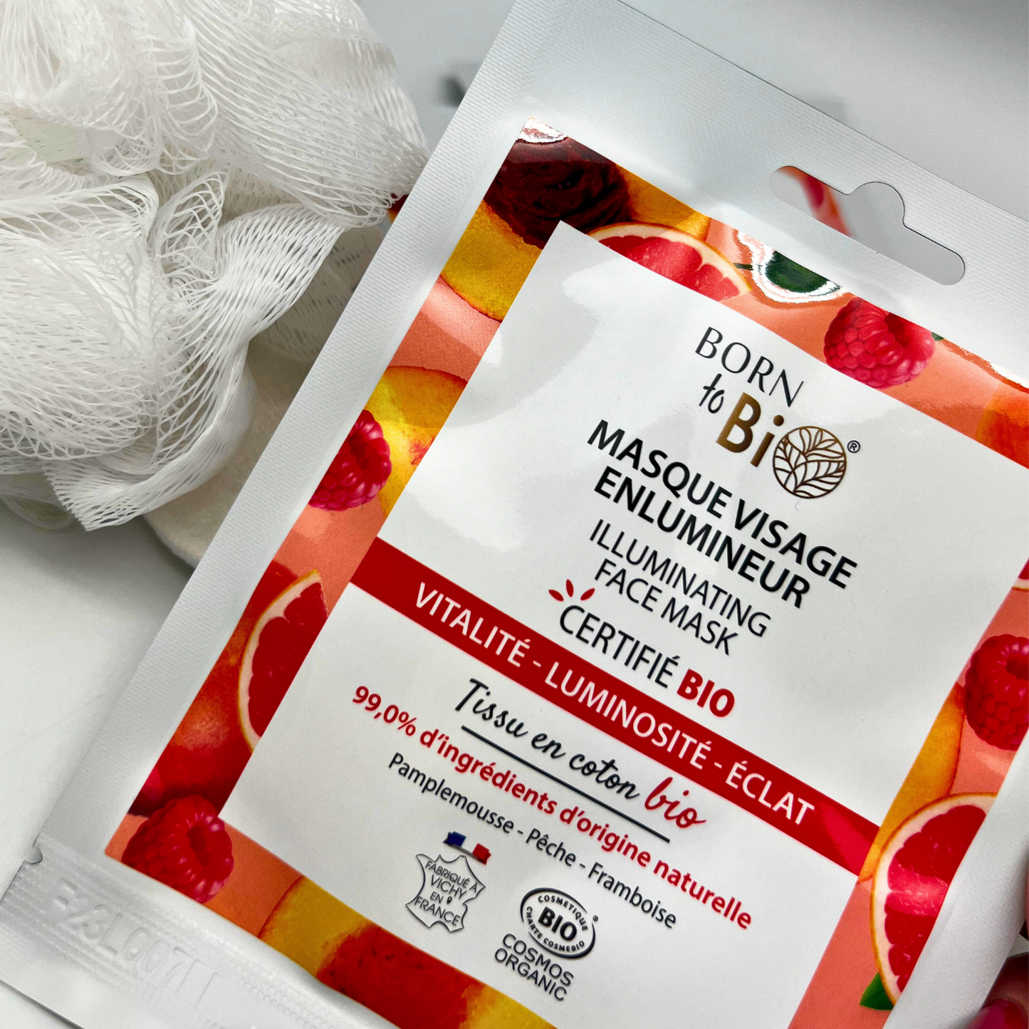 Masque visage Enlumineur en coton - Certifié Bio-2