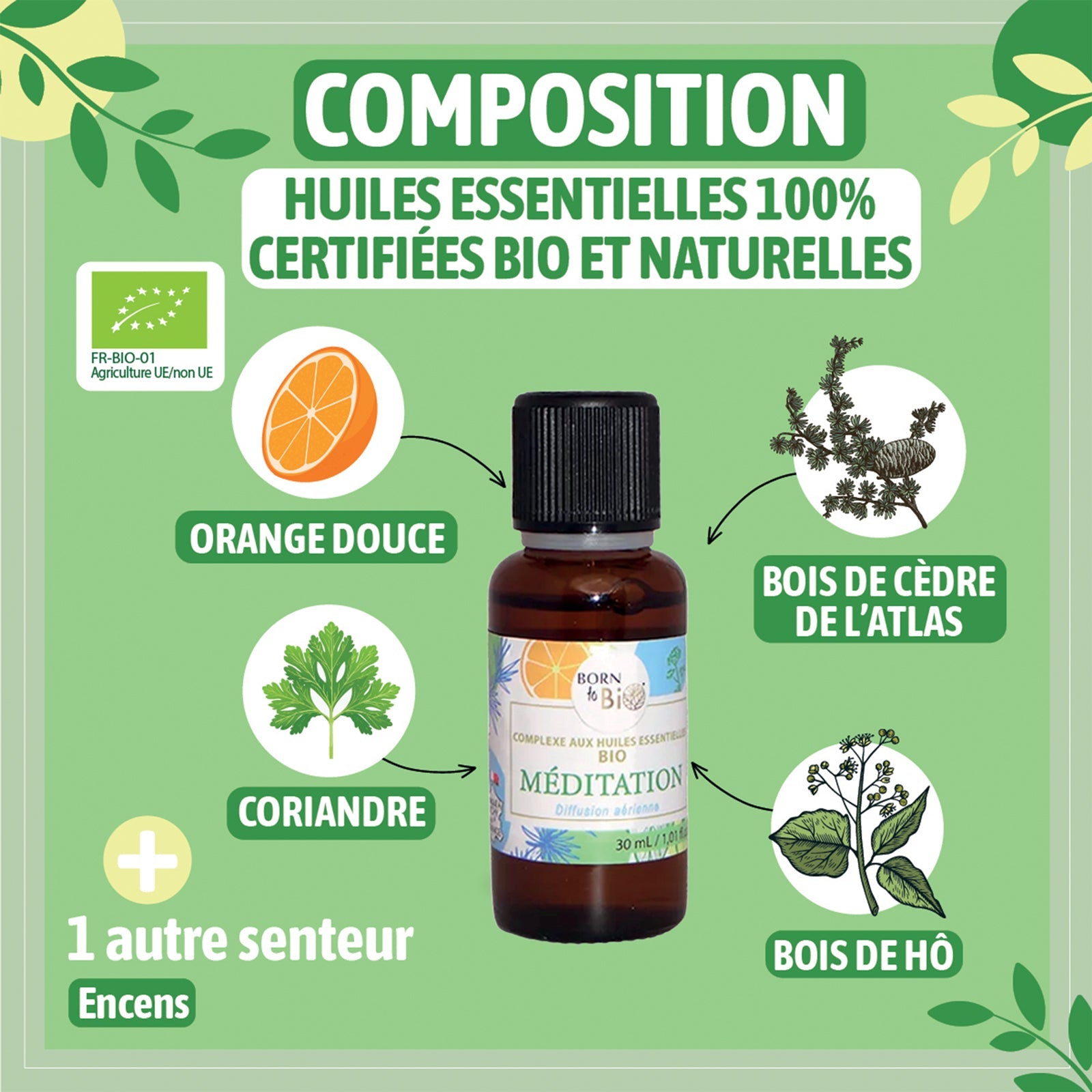 Méditation - Complexe aux huiles essentielles Bio-2
