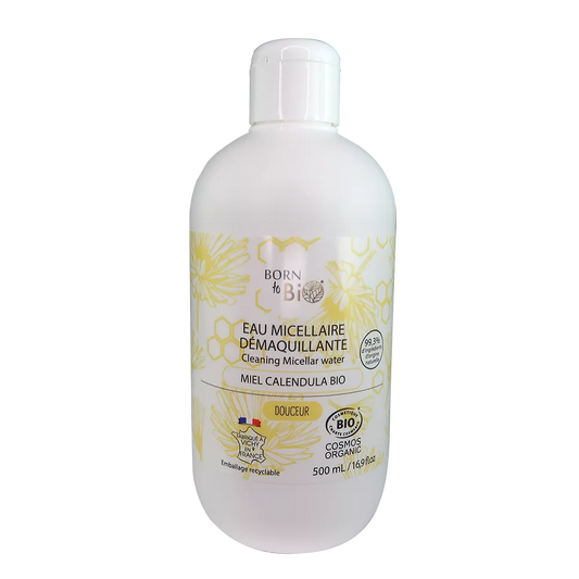 Eau Micellaire Démaquillante Miel Calendula 500mL - Certifiée bio-0