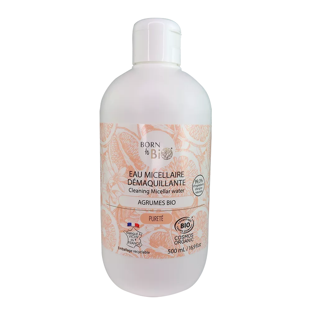 Eau Micellaire Démaquillante Agrumes 500mL - Certifiée bio-0