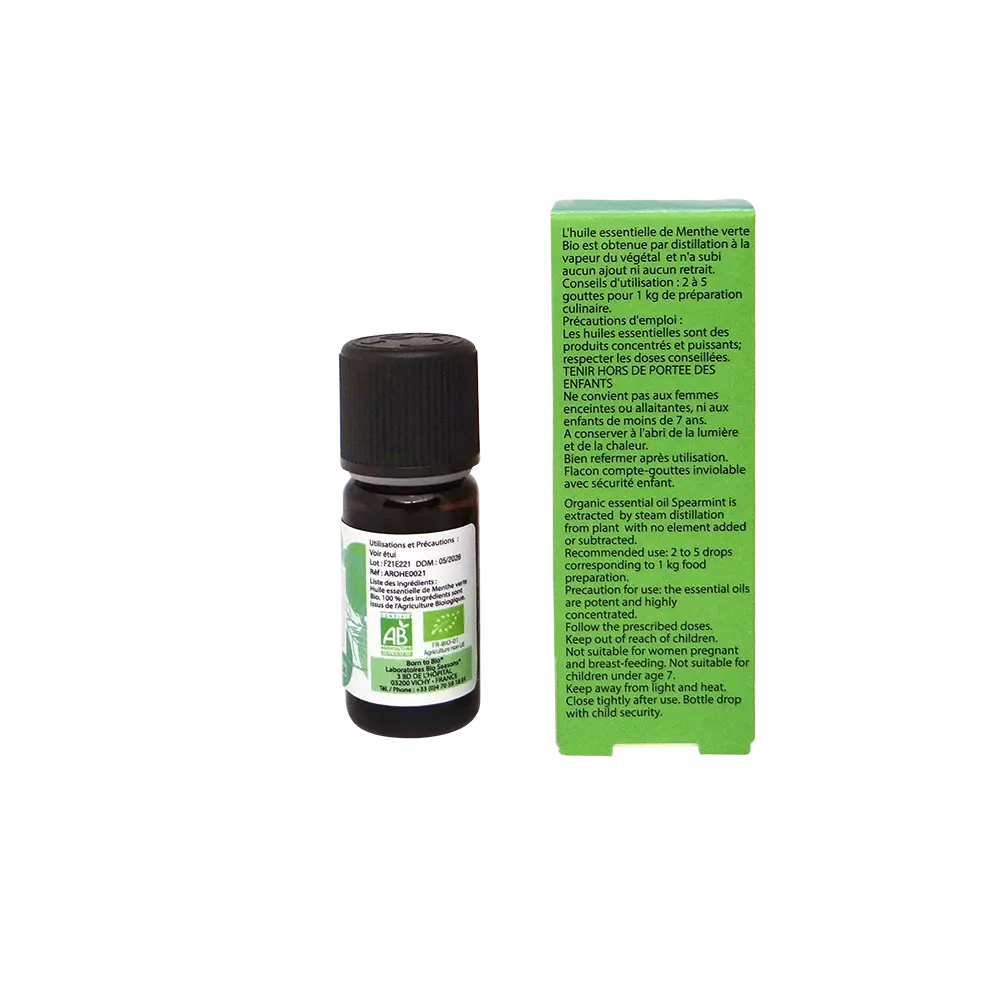 Huile essentielle Menthe verte Certifiée Bio-1
