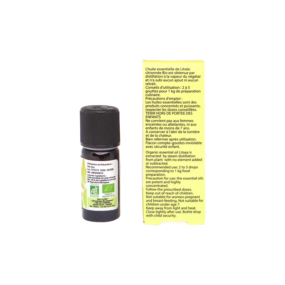 Huile essentielle Litsée citronnée Certifiée Bio-1