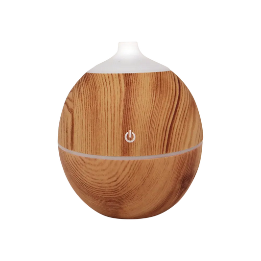 Humidificateur & diffuseur d'huiles essentielles aspect bois clair-0