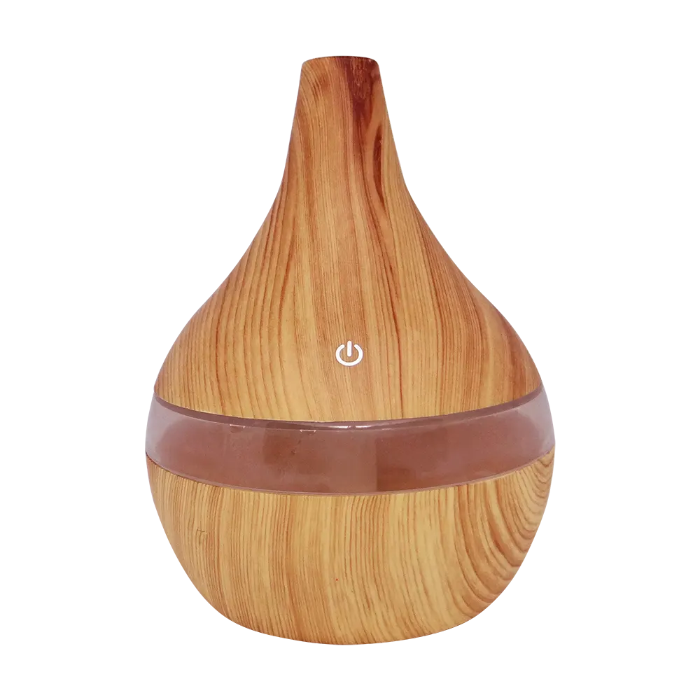 Humidificateur & diffuseur d'huiles essentielles aspect bois clair-0