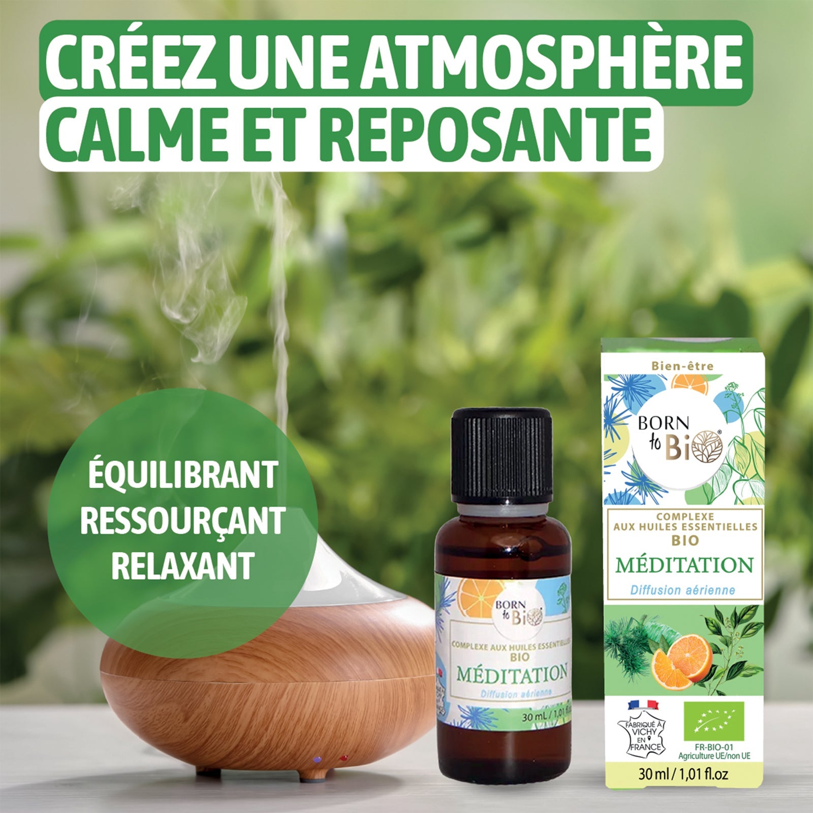 Méditation - Complexe aux huiles essentielles Bio-3