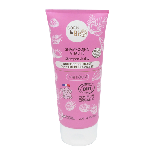 Coconut and raspberry vinegar shampoo - Certified organic-0