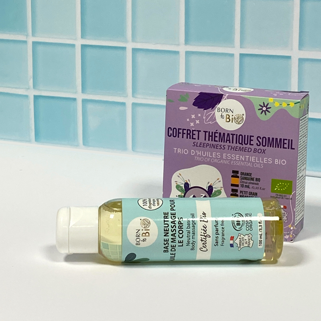 Coffret : huile de massage et kit d'huiles essentielles sommeil-1